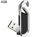 4GB Metallic Keychains Style USB 2.0 Flash Disk (Black), 4GB (Black)
