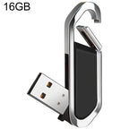 16GB Metallic Keychains Style USB 2.0 Flash Disk (Black), 16GB (Black)