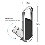 16GB Metallic Keychains Style USB 2.0 Flash Disk (Black), 16GB (Black)