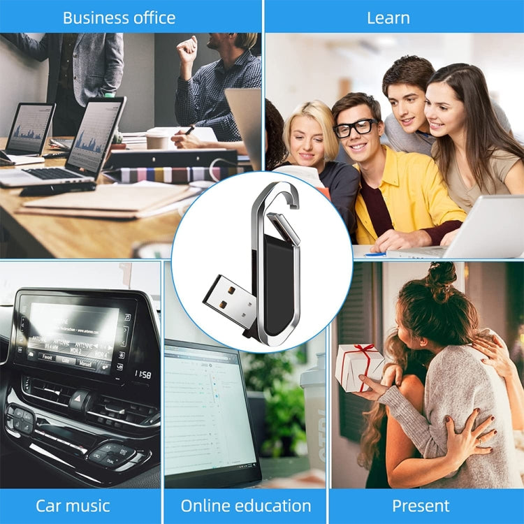 4GB Metallic Keychains Style USB 2.0 Flash Disk (Black), 4GB (Black)