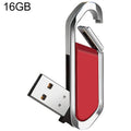 16GB Metallic Keychains Style USB 2.0 Flash Disk (Red), 16GB (Red)
