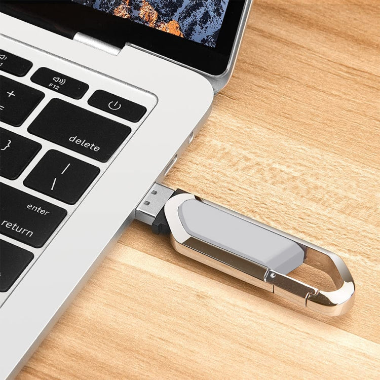 8GB Metallic Keychains Style USB 2.0 Flash Disk (Grey), 8GB (Grey)