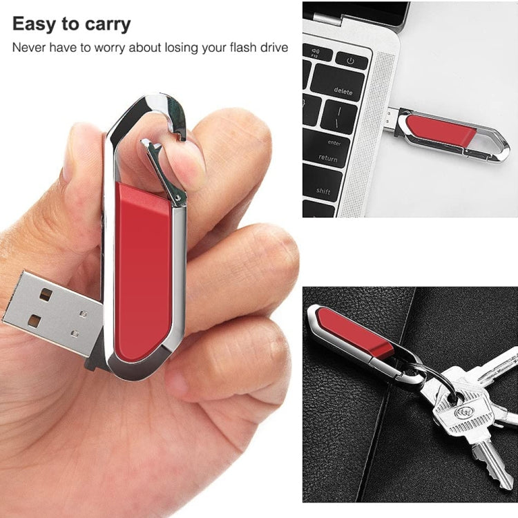 8GB Metallic Keychains Style USB 2.0 Flash Disk (Red), 8GB (Red)