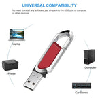 2GB Metallic Keychains Style USB 2.0 Flash Disk (Red), 2GB (Red)