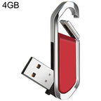 4GB Metallic Keychains Style USB 2.0 Flash Disk (Red), 4GB (Red)