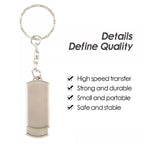 Metal Series Mini USB 2.0 Flash Disk with Keychain (16GB), 2GB, 4GB, 8GB, 16GB