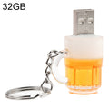 Beer Keychain Style USB Flash Disk with 32GB Memory, 32GB