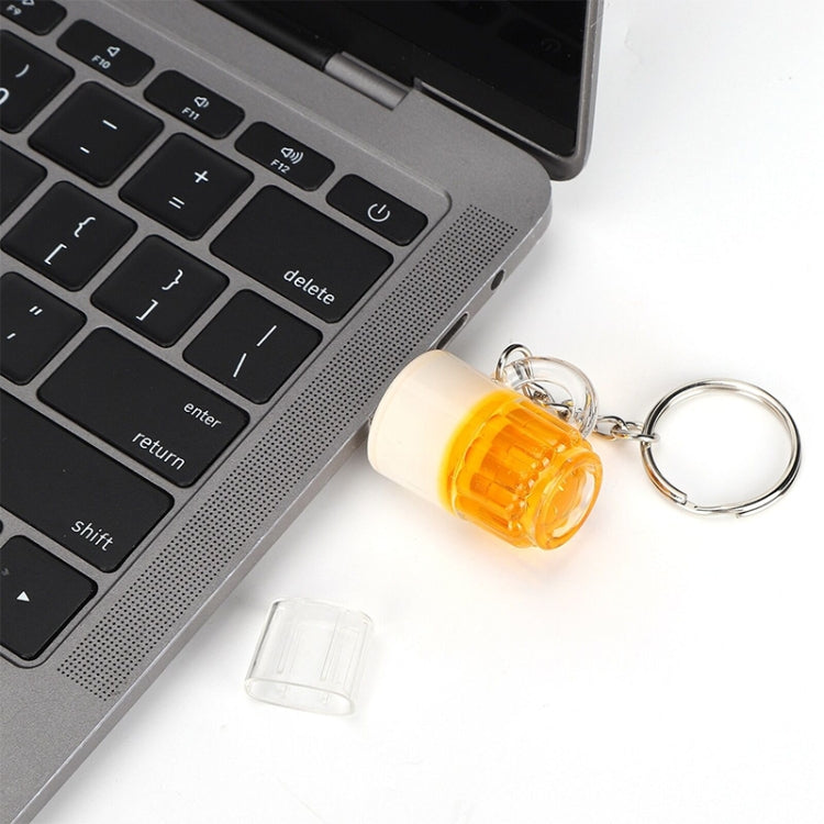 Beer Keychain Style USB Flash Disk with 2GB Memory, 2GB