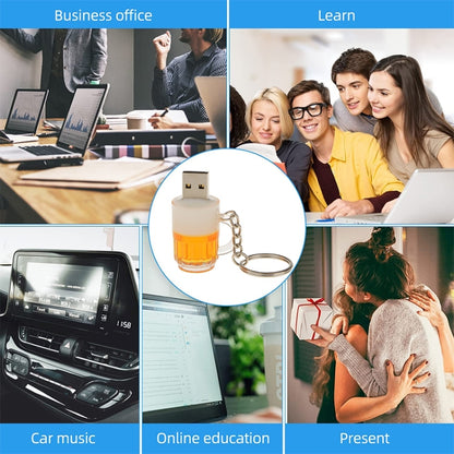 Beer Keychain Style USB Flash Disk with 4GB Memory, 4GB