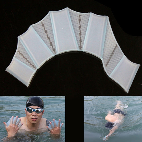 Silicone Swimming Web Fins Hand Flippers Training Gloves, M, Size: M Blue, Size: M Magenta, Size: M Green