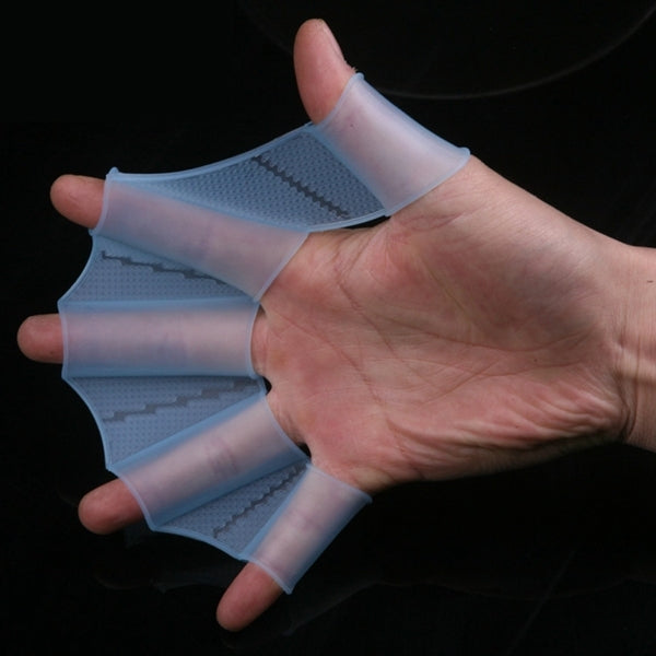 Silicone Swimming Web Fins Hand Flippers Training Gloves, M, Size: M Blue, Size: M Magenta, Size: M Green