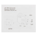 CP-3001 Ultrasonic Distance Measurer Laser Point with 1m Tape Measurer