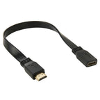 30cm High Speed V1.4 HDMI 19 Pin Male to HDMI 19 Pin Female Connector Adapter Cable, HDMI AM to AF