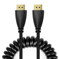 1.4 Version, Gold Plated 19 Pin HDMI Male to HDMI Male Coiled Cable, Support 3D / Ethernet, Length: 60cm (can be extended up to 2m), HDMI AM to AM