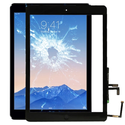 Controller Button + Home Key Button PCB Membrane Flex Cable + Touch Panel Installation Adhesive,  Touch Panel for iPad Air / iPad 5, For Apple iPad Air / iPad 5