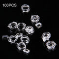 100 PCS Transparent Plastic Camera Lens Frame for iPhone 5 & 5S & 5C, 100pcs Camera Frame