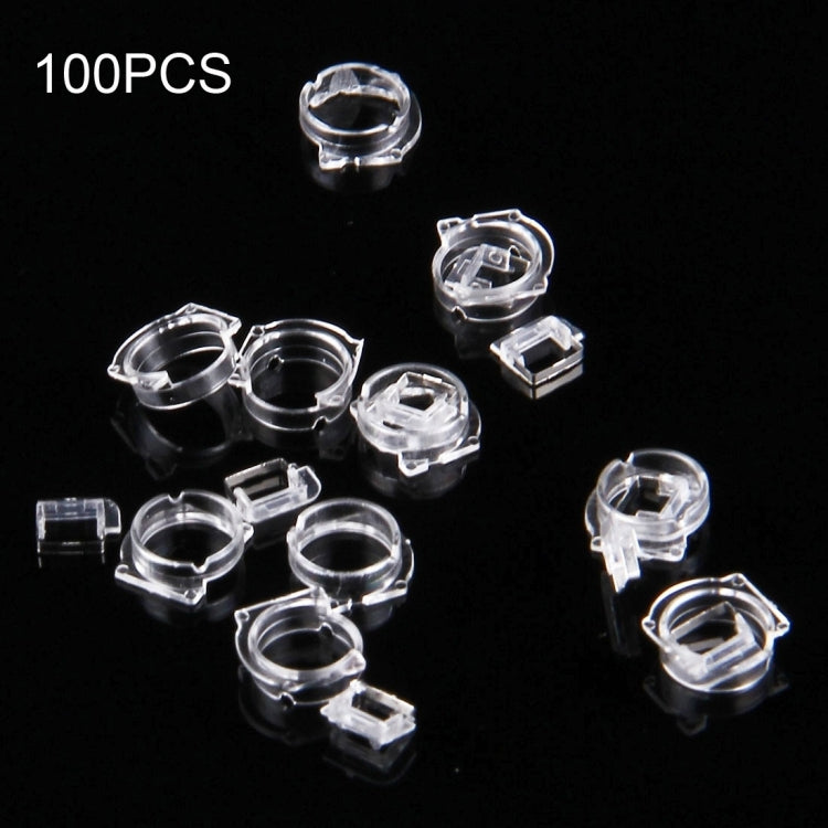 100 PCS Transparent Plastic Camera Lens Frame for iPhone 5 & 5S & 5C, 100pcs Camera Frame