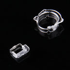 100 PCS Transparent Plastic Camera Lens Frame for iPhone 5 & 5S & 5C, 100pcs Camera Frame