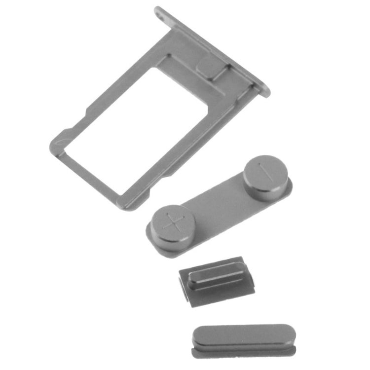 4 in 1 for iPhone 5 & 5S Original Alloy Material Colorful Nano SIM Card Tray + Volume Button + Power Button + Mute Button, For 5 & iPhone 5S, For iPhone 5 & 5S