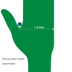 100 PCS AMMEX Durable Disposable Nitrile Rubber Gloves, Size: S