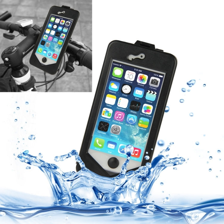 360 Degree Rotation 3 Layer (Plastic + Touch Panel Screen + Silicone Tray) Combination Bicycle Holder for iPhone 5 & 5S, 360 Degree Rotation Bicycle Holder