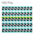 100 PCS for iPhone 6 Home Key Iron Sheet Insulating Cotton Paste Sticker, For 6