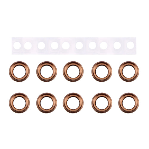 10 Pairs / Set Rear Camera Lens Ring + Flashlight Bracker for iPhone 6 Plus & 6s Plus, Rose Gold, For iPhone 6 Plus