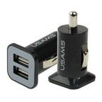 High Performance 2.1A + 1A Dual USB Port Car Charger for iPad Air 2 & Air & 4, iPhone 6 & 6 Plus & 5C & 5S & 4 & 4S, iPod touch, Galaxy Tablet / Note Series and Other Mobile Phone, Navigators