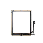 Controller Button + Home Key Button PCB Membrane Flex Cable + Touch Panel Installation Adhesive  Touch Panel for iPad 4, For iPad 4