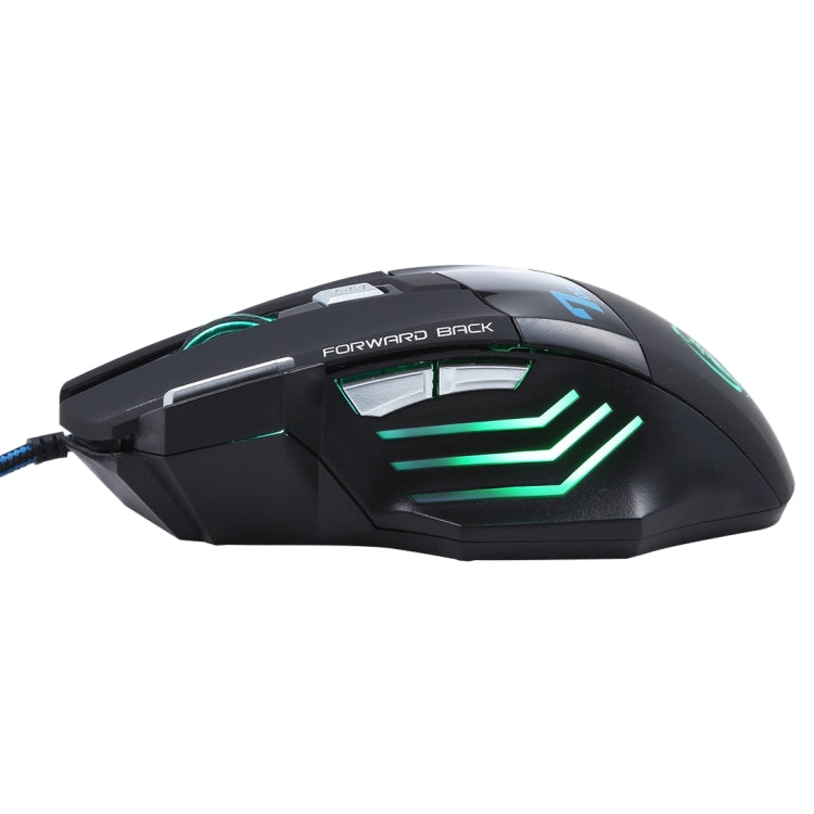 7 Buttons with Scroll Wheel 5000 DPI LED Wired Optical Gaming Mouse for Computer PC Laptop, X7 7 Buttons (Yellow), X7 7 Buttons (Black)