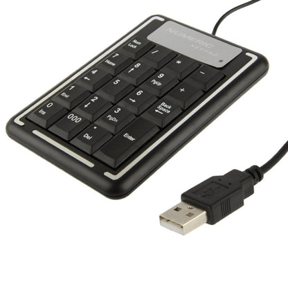 USB Non-synchronous Notebook Computer Numeric Keyboard with 19 Keys, 19 Keys