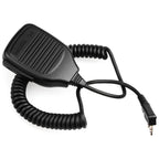 Clip-on Speaker Microphone for Walkie Talkies, 3.5mm + 2.5mm Earphone + Mic Plug