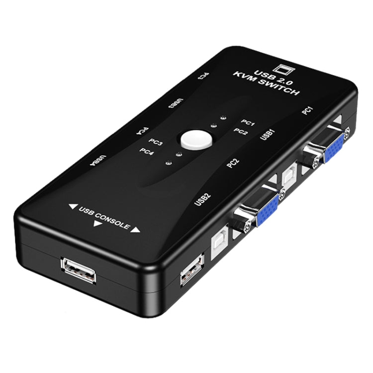 4-PORT KVM Switch, 4 Ports, 4 Ports (with USB)