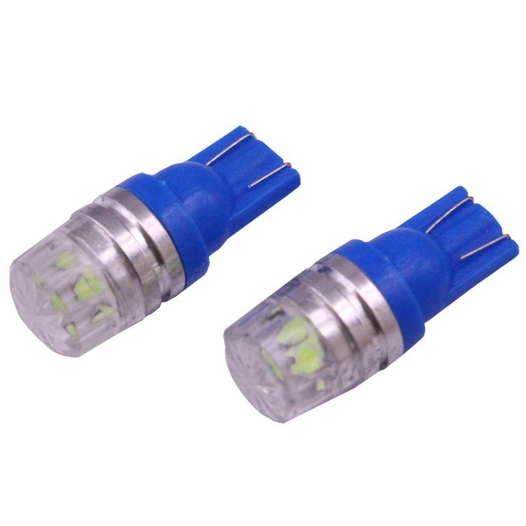 2 PCS T10 1.5W 60LM 1 LED Dark Blue COB LED Brake Light for Vehicles, DC12V