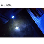 2 PCS T10 1.5W 60LM 1 LED Dark Blue COB LED Brake Light for Vehicles, DC12V