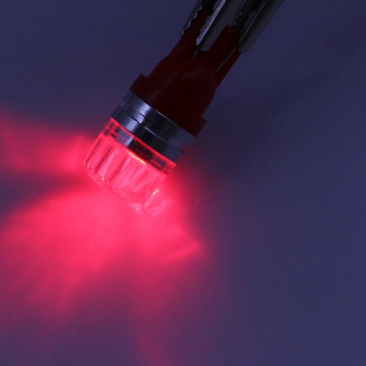 2 PCS T10 1.5W 60LM 1 LED Dark Blue COB LED Brake Light for Vehicles, DC12V