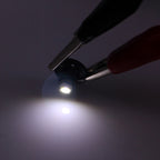 2 PCS T4.2 White Light 0.1W 5LM 1 LED SMD 3528 LED Instrument Light Bulb Dashboard Light for Vehicles, DC 12V, 0.1W T4.2