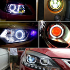 90mm 5W 180LM Angel Eyes Circles Car Headlight COB LED Lights for Vehicles, DC 12-24V, 90mm Blue Light, 90mm  White Light, 90mm Pink Light, 90mm Green Light, 90mm Red Light