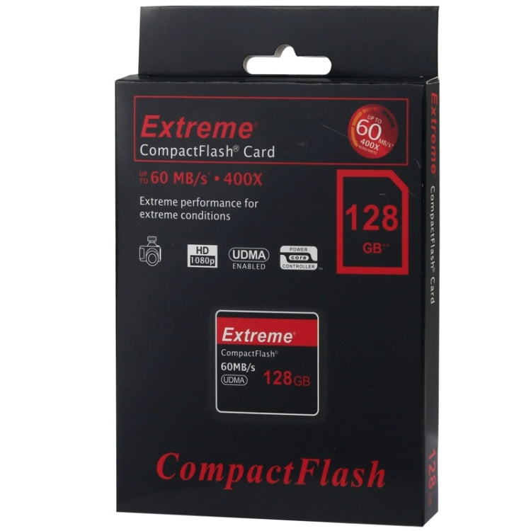 128GB Extreme Compact Flash Card, 400X Read  Speed, up to 60 MB/S (100% Real Capacity), 128GB