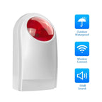 Outdoor Siren with Red Flashlight , Can be used 1.2A 12V as a Backup Battery , PA-100, PA-100 Red