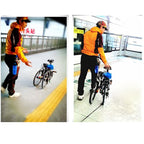 OQSPORT Folding Bicycle Auxiliary Wheel Booster Wheel