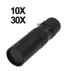 10-30 x 25mm Telescope Monocular for Backpacking / Hiking, 10-30x25