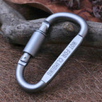 2PCS Multi-function High Quality Aluminum Alloy D Shape Camping  Hang Buckle Carabiner, 2PCS Aluminum Alloy