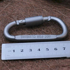 2PCS Multi-function High Quality Aluminum Alloy D Shape Camping  Hang Buckle Carabiner, 2PCS Aluminum Alloy