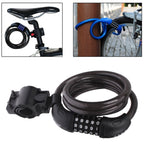 5 Digits Bicycle Motorcycle Steel Wire Lock Strip, 5 Digits Steel Wire Lock