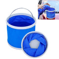 9L Multifunctional Foldable Bucket for Car Washing / Fishing / Storage, Random Color Delivery, Foldable Bucket