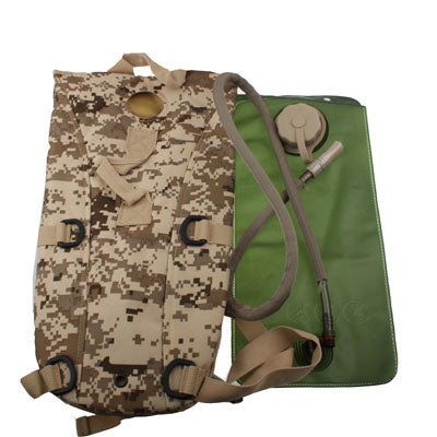 2.5L Duffle Nylon Waterbag Backpack with Tube / Waterbag, 2.5L (Black), 2.5L