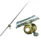 Pen Style Fishing Rod, Flywheel Silver, Flywheel Gold, Circle Pulley Gold