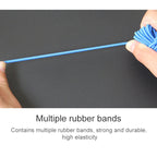 6M Fishing Elastic Rope with Hooks for Fisherman Angler (Random Color Delivery), 6m