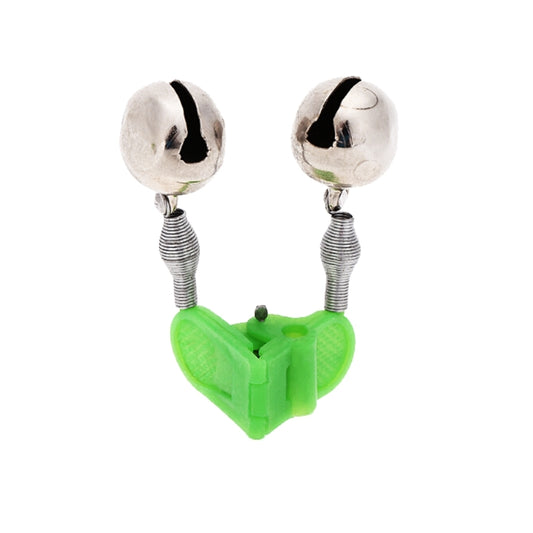10 PCS Fishing Accessory Twin Bells Clip On Fishing Rod Fishing Bait Alarm, Random Color Delivery, Fishing Bait Alarm